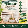 Set de Lonchera Térmica 4 contenedores